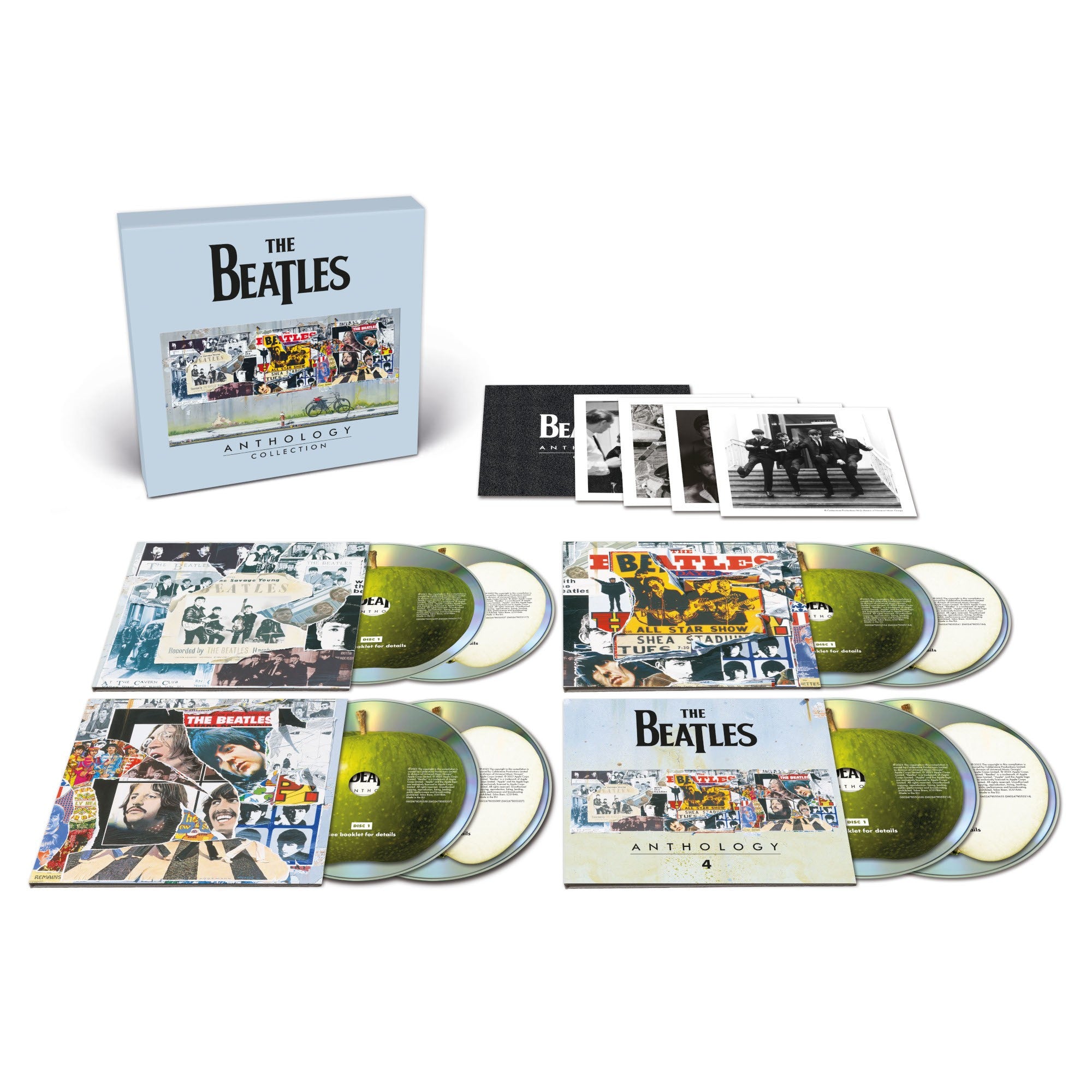 The Beatles Anthology Collection (2025 Edition)  Limited, Numbered Photo Art Card Set: 8CD Boxset 419178