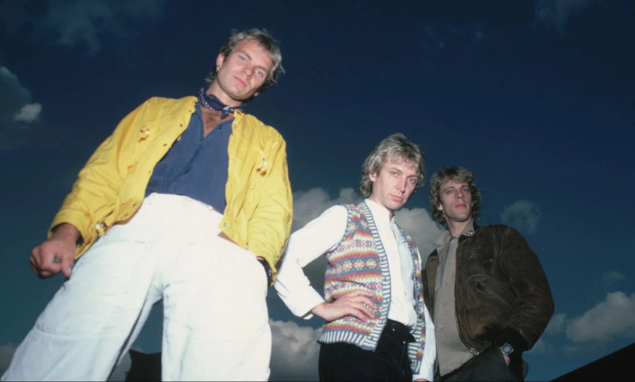Auf dem Foto ist die Band The Police zu sehen.