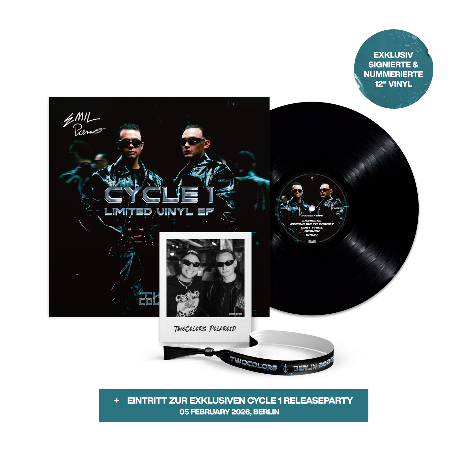 twocolors CYCLE 1 Signierte Nummerierte Limitierte Vinyl EP + 1 Event Ticket 431867